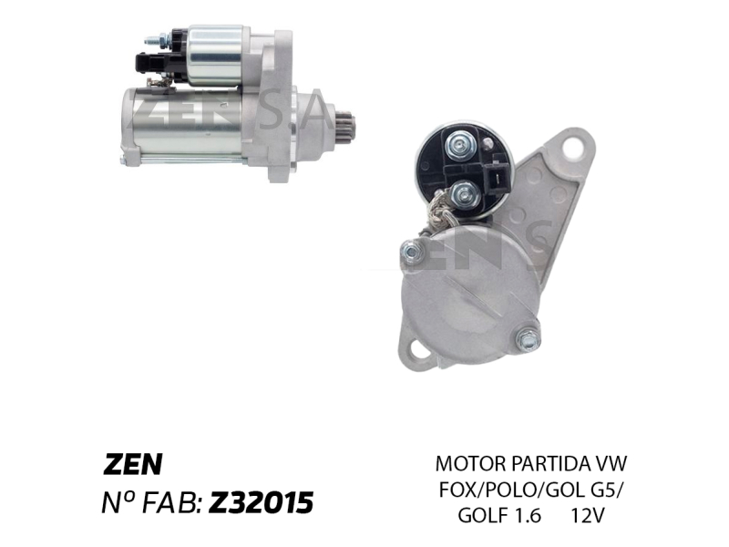 Motor de partida ZEN SpaceFox 1.6 2006 2007 2008 2009 2010 2011
